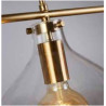 Margarita 3Lt Bar Pendant - Brass Metal & Clear Glass