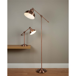 Macbeth Floor Lamp - Antique Copper Metal