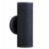 Metro Outdoor Wall Light - Silk Black Metal & Glass