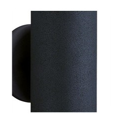 Metro Outdoor Wall Light - Silk Black Metal & Glass