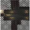 Fishnet 3Lt Flush - Matt Black Metal & Mesh Shade
