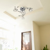 Sierra 4Lt Semi-Flush - Chrome & Clear Glass