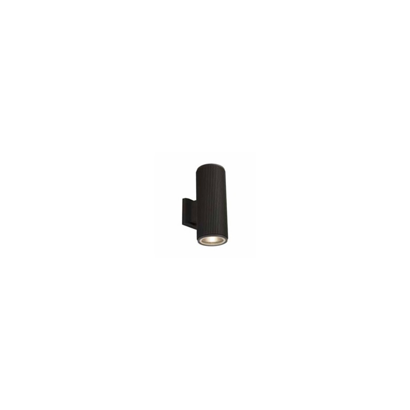 Hamburg Outdoor Wall Light - Black Metal & Glass