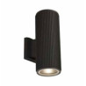 Hamburg Outdoor Wall Light - Black Metal & Glass
