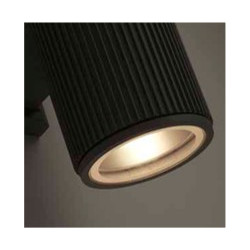Hamburg Outdoor Wall Light - Black Metal & Glass