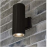 Hamburg Outdoor Wall Light - Black Metal & Glass