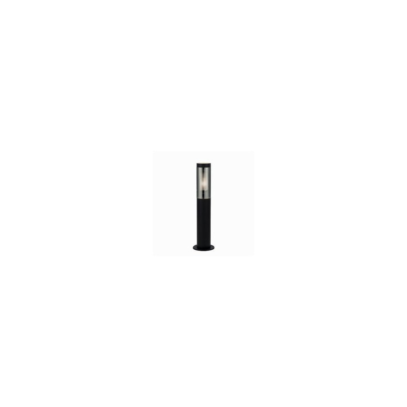 Batton Outdoor Post - Black Metal & Smoked Polycarbonate