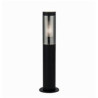 Batton Outdoor Post - Black Metal & Smoked Polycarbonate