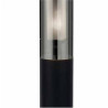 Batton Outdoor Post - Black Metal & Smoked Polycarbonate