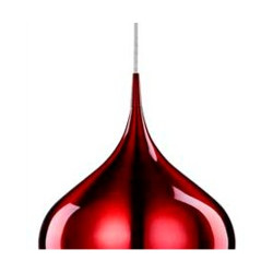 Vibrant Pendant  - Metallic Red Metal