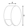 Pema led applique encastrable, led blanc chaud