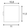 applique anthracite Sitra cube, gx53, 9w max