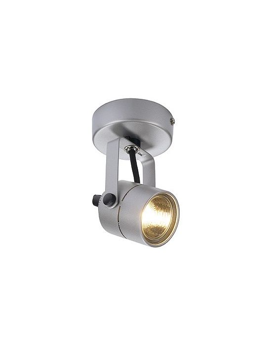 Spot 79 gris argent gu10 avec patere 230v