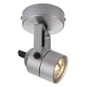 Spot 79 gris argent gu10 avec patere 230v
