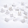 Clips pour ruban led superflux, 100 pces, ip55