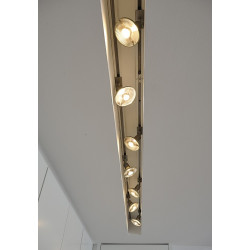 spot gris argent puri avec adaptateur, Rail 1 allumage