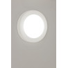 Gl 105 e27, plafonnier rond, blanc, en plâtre, max. 50w