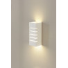 Gl 100 slot, applique rectangulaire, blanche, en plâtre, e14, max. 40w