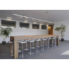 cadre pour systeme Aixlight pendant, cadre 160 cm gris argent