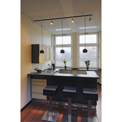 Easytec ii chrome/noir, light eye suspension es 111, noir mat