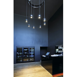 Easytec ii chrome/noir, light eye suspension es111, chrome