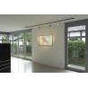 Easytec ii, chrome/noir, spot yoki es111 avec anneau deco, chrome