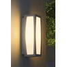 Meridian box, applique/plafonnier e27, gris argent