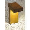 Rusty pathlight 40 cm, borne gx53, fonte rouillee