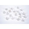 Clips pour ruban led superflux, 100 pces, ip55