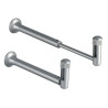 Fixation murale reglable 12,5 à 21 cm pour Linux light gris argent
