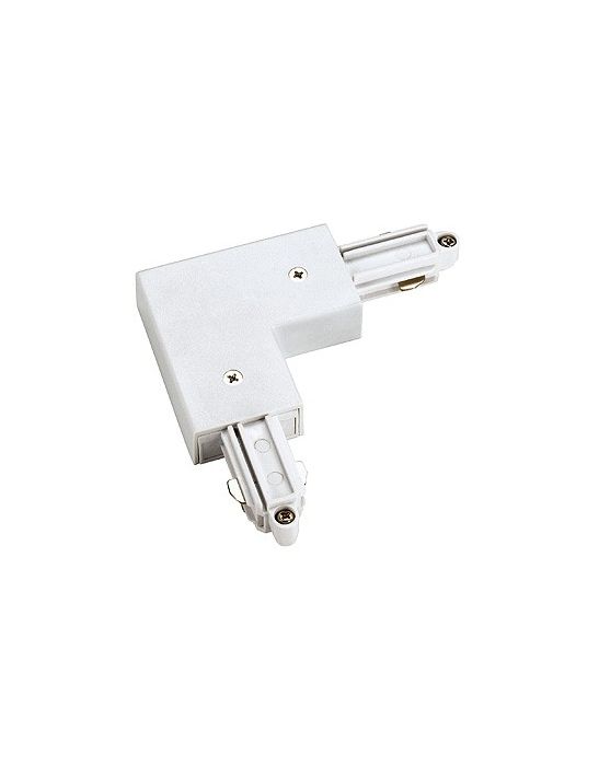 Rail 1 allumage, connecteur 1 rigide 90° terre ext blanc