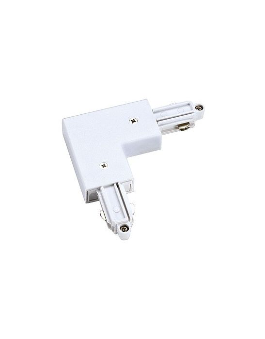Rail 1 allumage, connecteur 2 rigide 90° terre int blanc