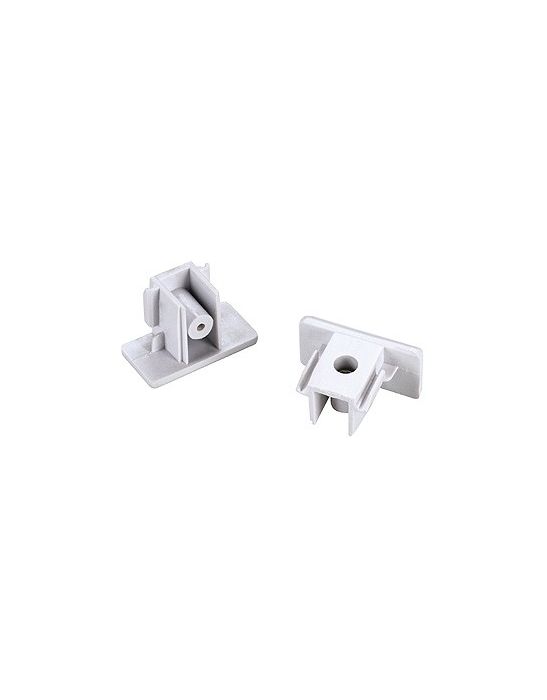 Rail 1 allumage, embouts 2 pieces blanc