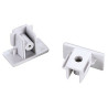 Rail 1 allumage, embouts 2 pieces blanc