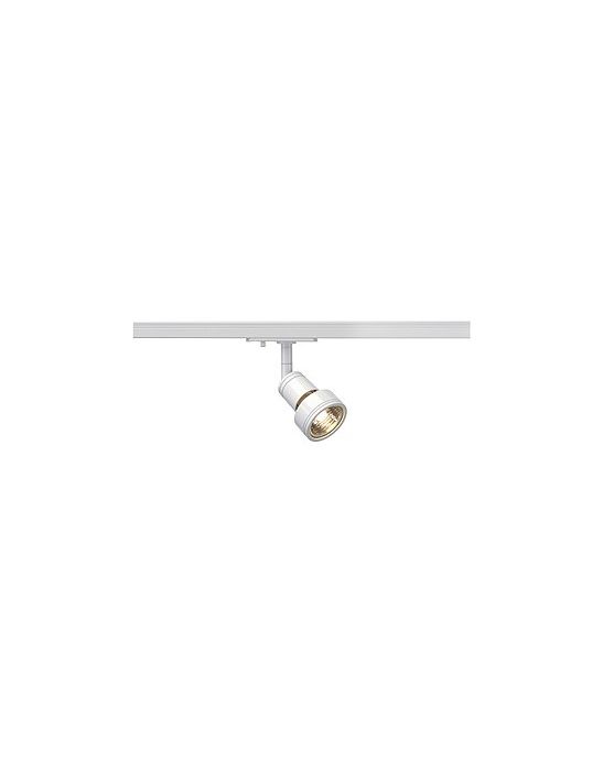 SPOTpuri BLANC tete de spot avec adaptateur POUR Rail 1 allumage , gu10, 50w