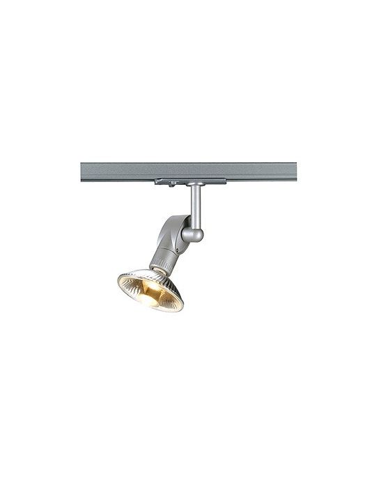 Spot gris argent LUNA I - es 111 75w max, Rail 1 allumage