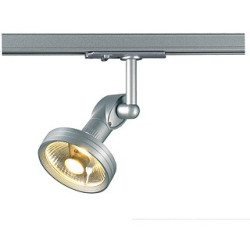 Spot gris argent LUNA I - es 111 75w max, Rail 1 allumage