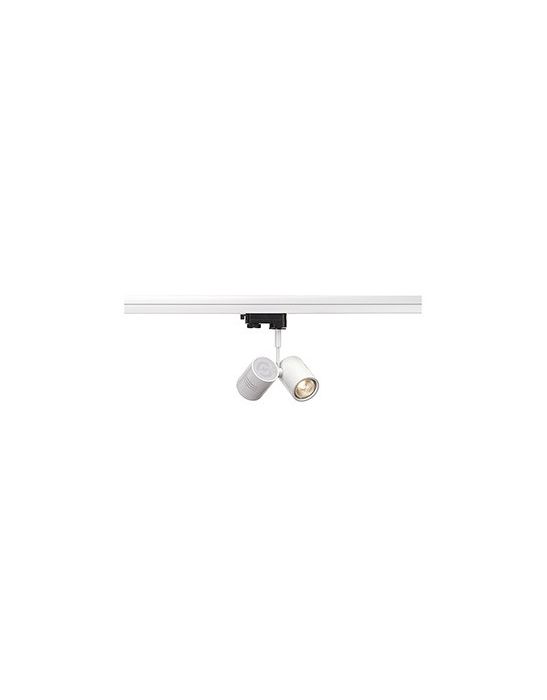 RAIL 3 ALLUMAGES, BIMA II, SPOT BLANC, GU10, 2x50W max., AVEC ADAPT.