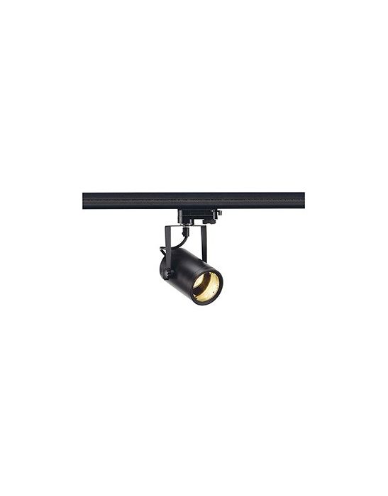 EURO SPOT GU10, NOIR, AVEC ADAPTATEUR POUR RAIL 3 ALL.,
