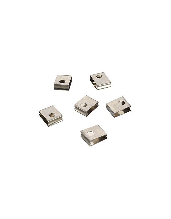 Rail 3 allumages encastre, clips rapides de fixation (6 pieces)