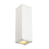 THEO UP/DOWN OUT GU10, APPLIQUE CARREE BLANCHE, max. 2x35W