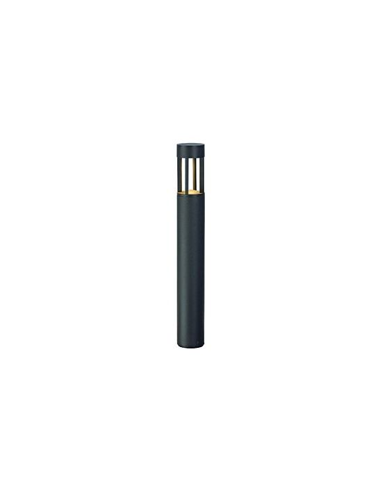 BORNE ANTHRACITE SLOTS 300, 7.7W LED BLANC CHAUD