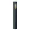 BORNE ANTHRACITE SLOTS 300, 7.7W LED BLANC CHAUD