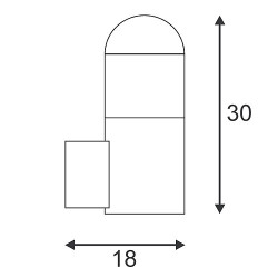 BORNE C-POL, ANTHRACITE, E27, max. 24W
