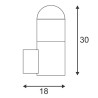 BORNE C-POL, ANTHRACITE, E27, max. 24W