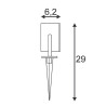 BORNE SITRA 360 SL SPIKE, ANTHRACITE, GX53, 2x9W MAX.