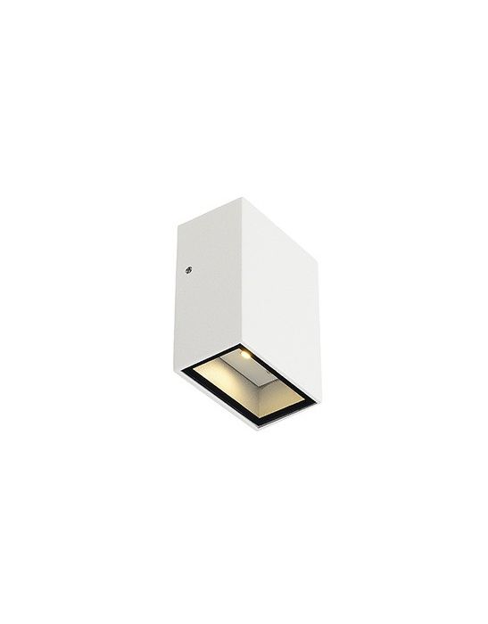 APPLIQUE CARREE QUAD 1 BLANCHE, LED BLANC CHAUD 1x3W