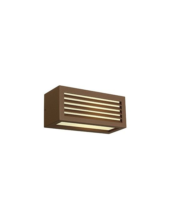 APPLIQUE BOX-L E27 CARREE FONTE ROUILLEE, E27, max. 18W