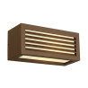 APPLIQUE BOX-L E27 CARREE FONTE ROUILLEE, E27, max. 18W