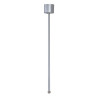 Rail 3 allumages eutrac suspension rigide, 60 cm gris argent